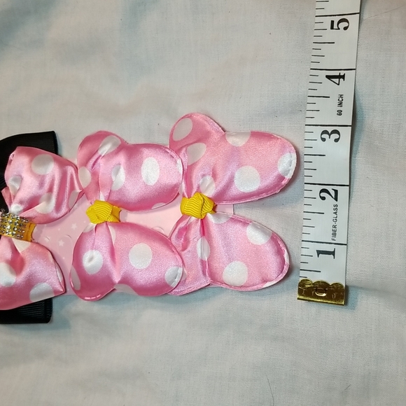 MOUSE EAR BLING LOT OF 7 HIGH QUALITY MOUSE EAR THEMED HAIR CLIPS BOWS SEQUINS - Picture 10 of 12